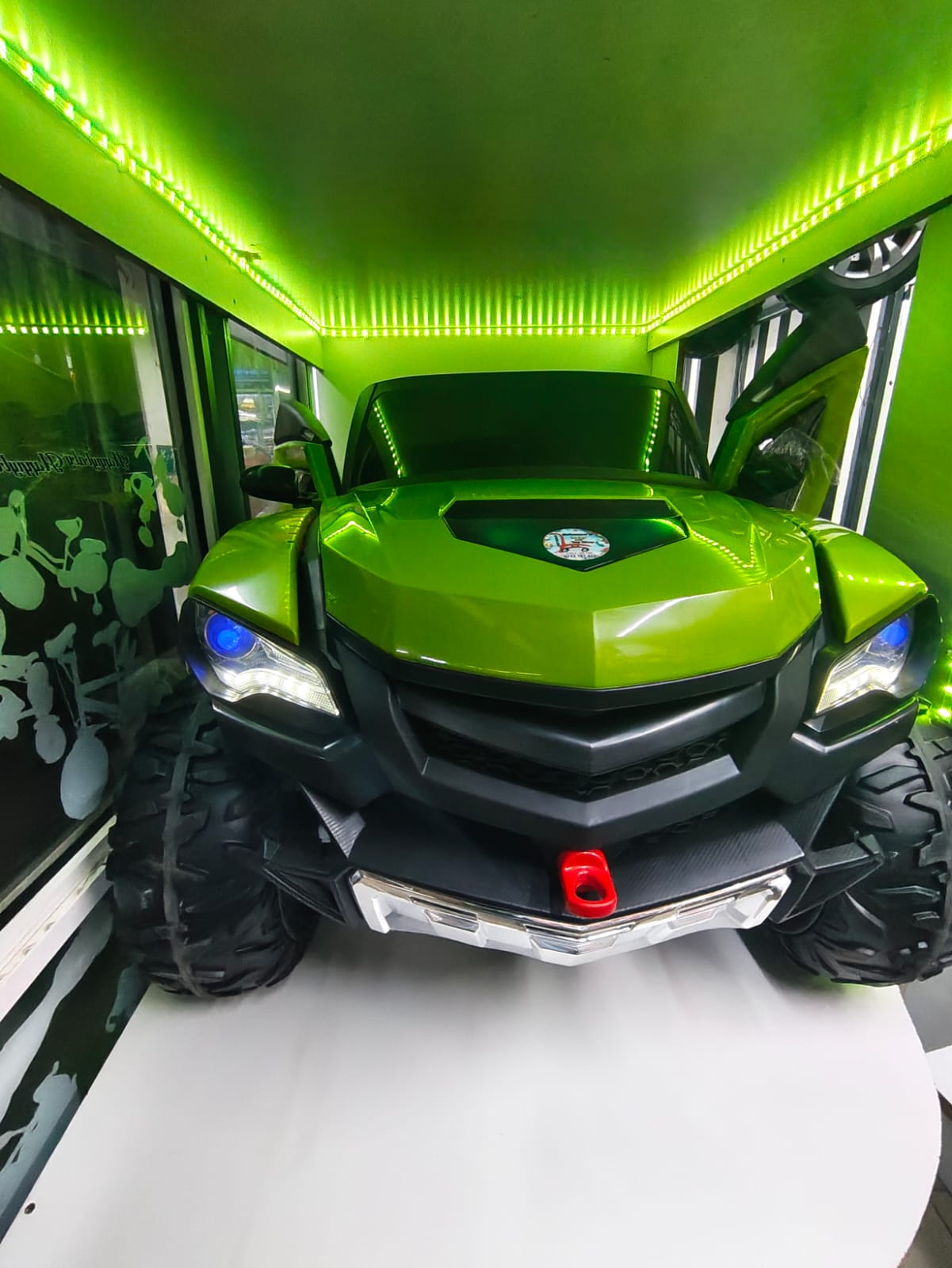 Kids Green Electric Jeep