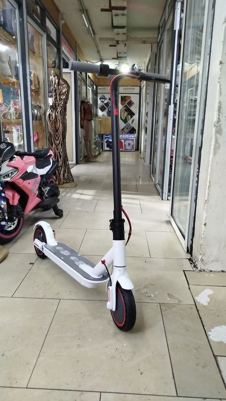 White Electric Kick Scooter