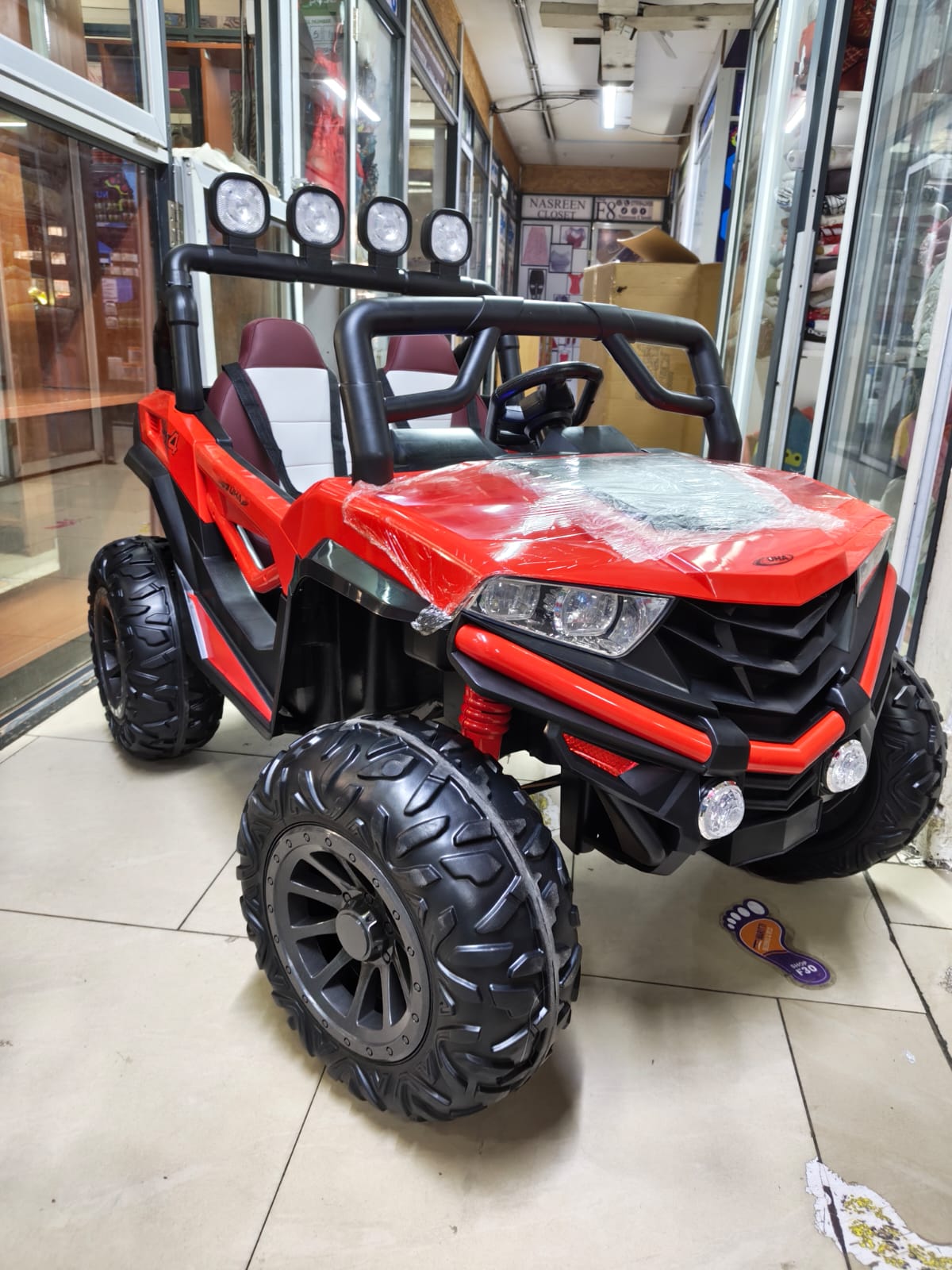 Heavy Duty Red Jeep